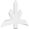 Ekena Millwork Alberta Architectural Grade PVC Gable Bracket, 48"W x 32"H x 2"D x 6"F, 16/12 Pitch GBP048X32X0206ALB00 - alternate 1